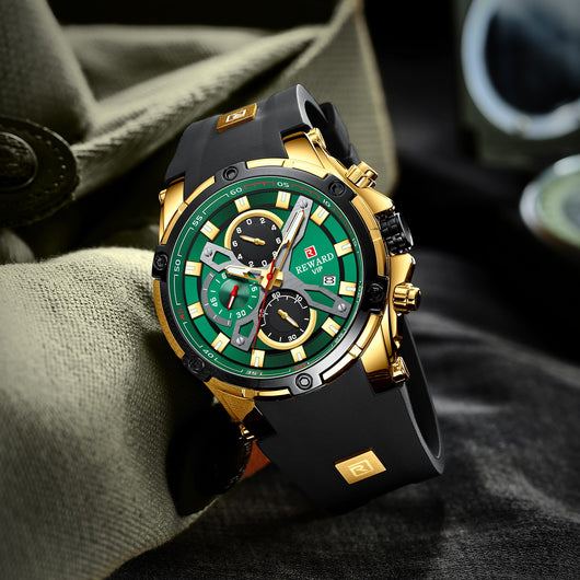 Reloj Deportivo Multifunción Cronógrafo con Correa de Silicona Luminoso Resistente al Agua - Image 6