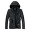 Men's Mid-Length PU Leather Coat - Autumn Winter Collection