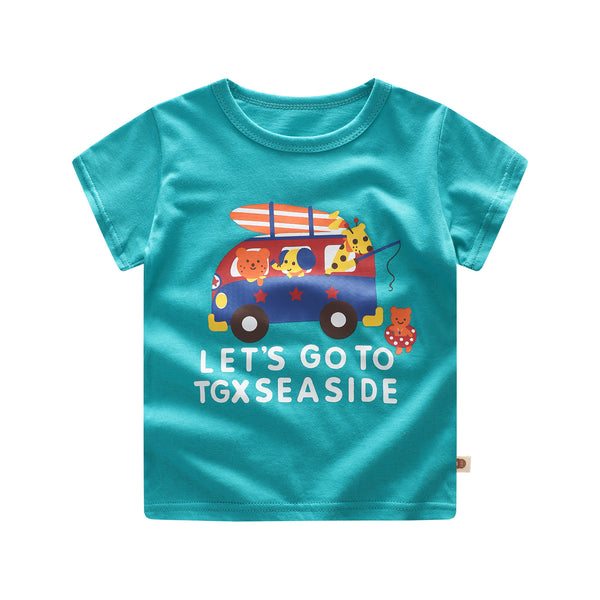 Playera de Verano para Niño - Manga Corta Cómoda y Fresca