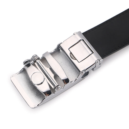 Cinturón de Cuero para Hombre con Hebilla Automática - Estilo Ejecutivo - Image 9