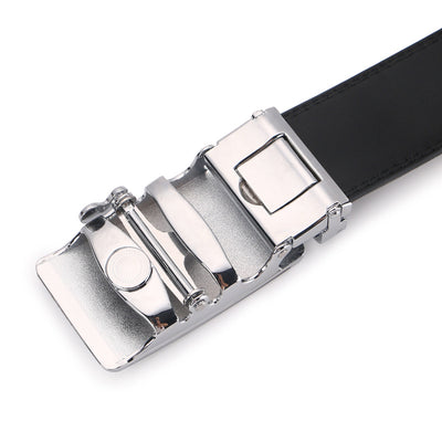 Cinturón de Cuero para Hombre con Hebilla Automática - Estilo Ejecutivo - Image 5