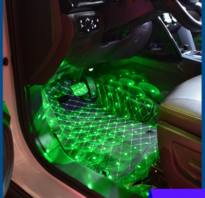 Iluminación LED Ambiental para Auto con 7 Colores y Efecto Luz de Estrella - Image 6