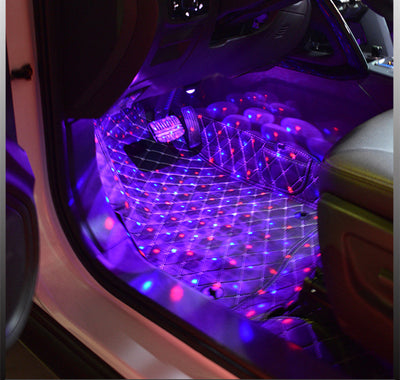Iluminación LED Ambiental para Auto con 7 Colores y Efecto Luz de Estrella - Image 2