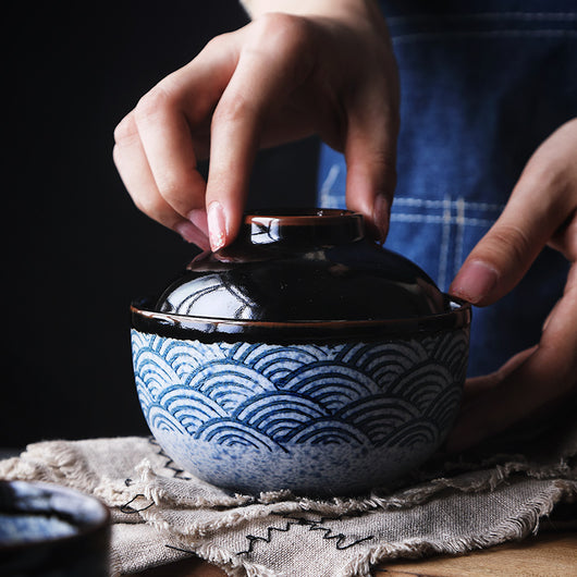 Olla de Cerámica Artesanal Japonesa Pintada a Mano - Image 9