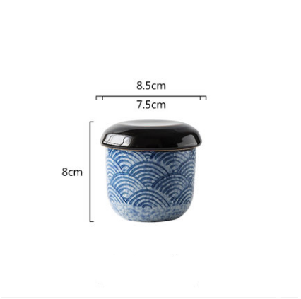 Olla de Cerámica Artesanal Japonesa Pintada a Mano