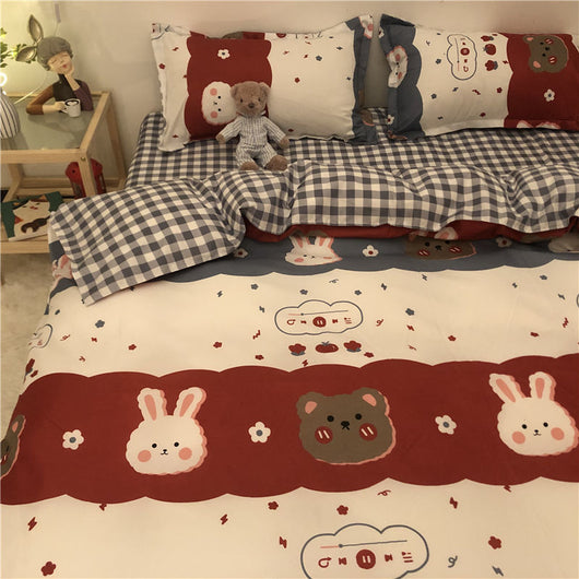 Juego de Sábanas y Funda Nórdica de Algodón Lavado con Estampado Infantil - Image 18