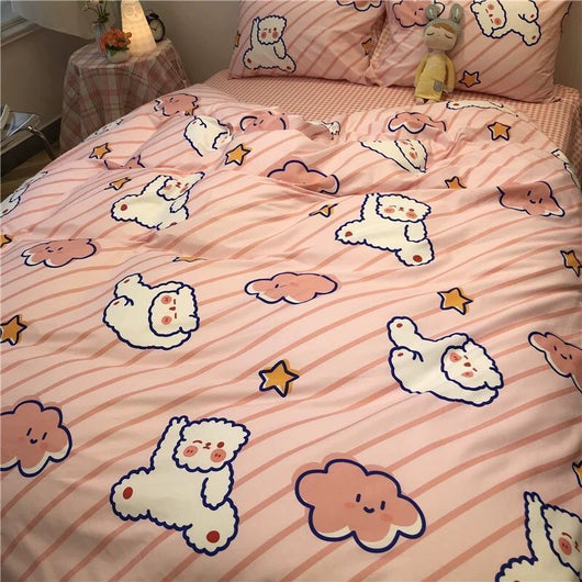 Juego de Sábanas y Funda Nórdica de Algodón Lavado con Estampado Infantil - Image 22