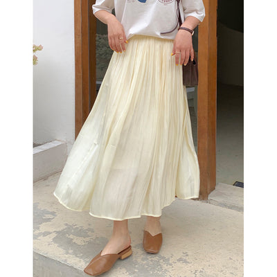 Falda Midi Elástica con Brillo Perlado - Perfecto para Primavera y Verano - Image 13