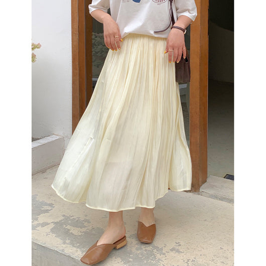 Falda Midi Elástica con Brillo Perlado - Perfecto para Primavera y Verano - Image 13