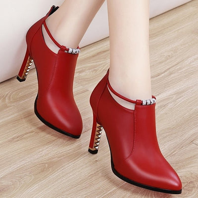 Botas Martin Cortas Punta Aguda para Mujer - Otoño - Image 8
