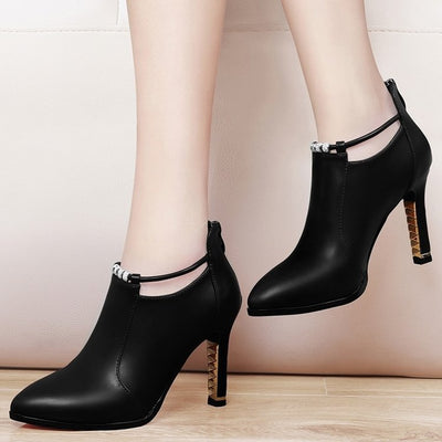 Botas Martin Cortas Punta Aguda para Mujer - Otoño - Image 3
