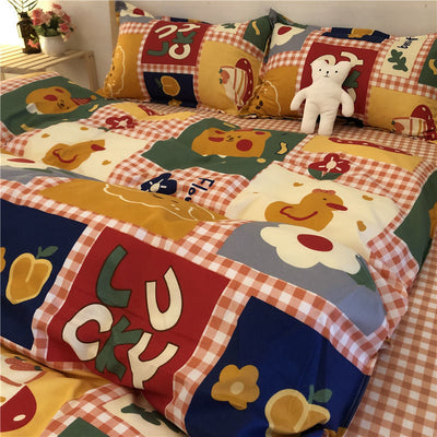 Juego de Sábanas y Funda Nórdica de Algodón Lavado con Estampado Infantil - Image 5