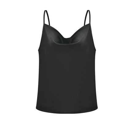 Camiseta de Seda con Cuello Swing - Talla Pequeña - Image 11