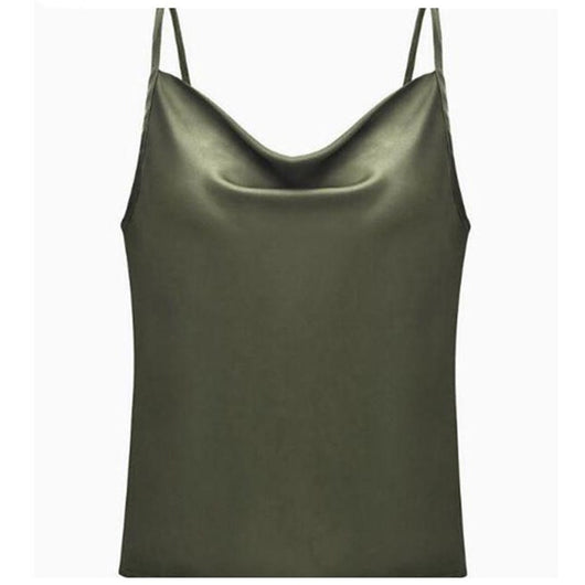 Camiseta de Seda con Cuello Swing - Talla Pequeña - Image 15