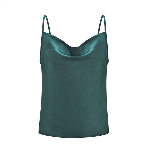 Camiseta de Seda con Cuello Swing - Talla Pequeña