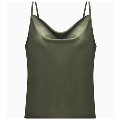 Camiseta de Seda con Cuello Swing - Talla Pequeña - Image 4