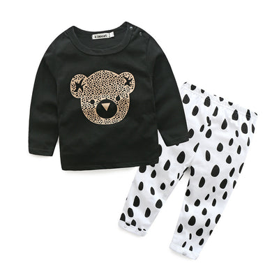 Pijama Estampado Leopardo Manga Larga para Bebé - Image 3