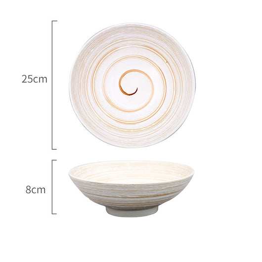 Tazón Ramen Japonés de Cerámica Artesanal con Diseño Acanalado Retro - Image 6