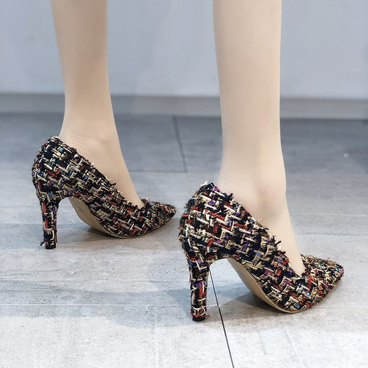 Zapatos Casuales Punta Fina Boca Baja para Mujer