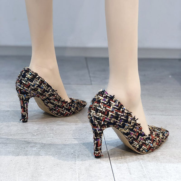 Zapatos Casuales Punta Fina Boca Baja para Mujer