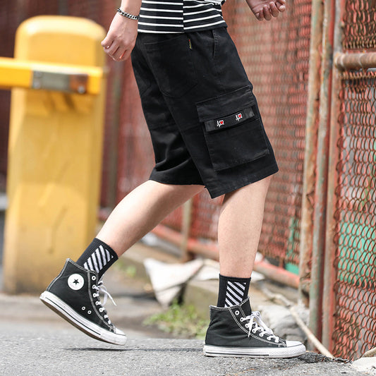 Shorts de Trabajo Casual para Hombre Talla Grande Corte Holgado