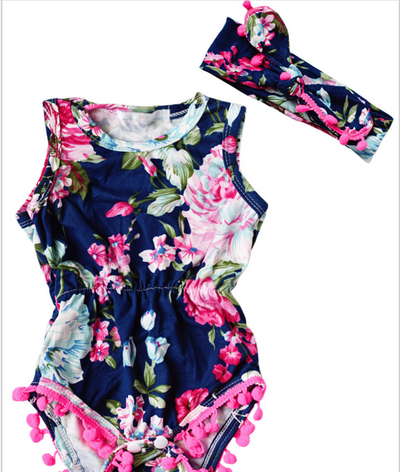 Conjunto Floral de Moda Infantil - Enterizo y Dos Piezas - Image 10