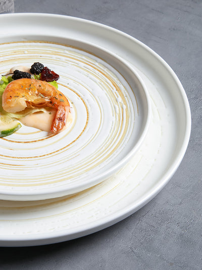 Plato de Postre Cerámica Pintada a Mano Estilo Japonés - Image 12