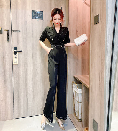 Jumpsuit Elegante Estilo Western con Cuello Alto y Cintura Marcada - Image 5