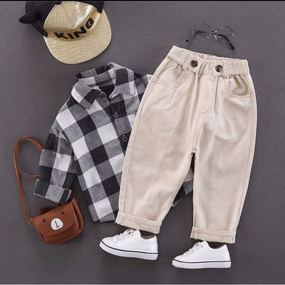 Pantalones Estilo Occidental para Bebé - Diseño Moderno Coreano - Image 2