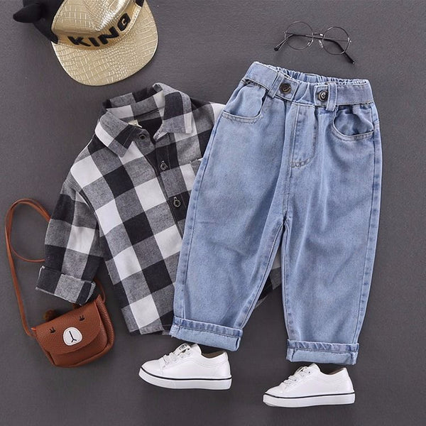 Pantalones Estilo Occidental para Bebé - Diseño Moderno Coreano