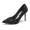 Tacones Stiletto Elegantes de Boca Abierta - Zapatos de Tacón Alto para Mujer