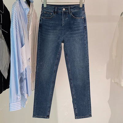 Pantalones Denim Cintura Alta Stretch Icy Silk - Corte Recto - Image 9