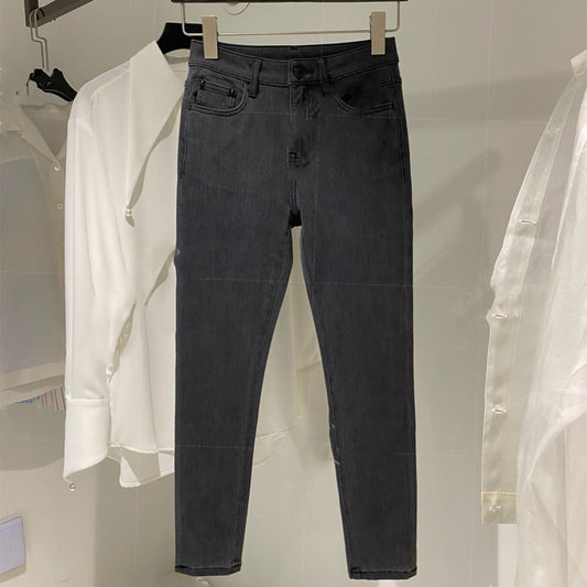 Pantalones Denim Cintura Alta Stretch Icy Silk - Corte Recto