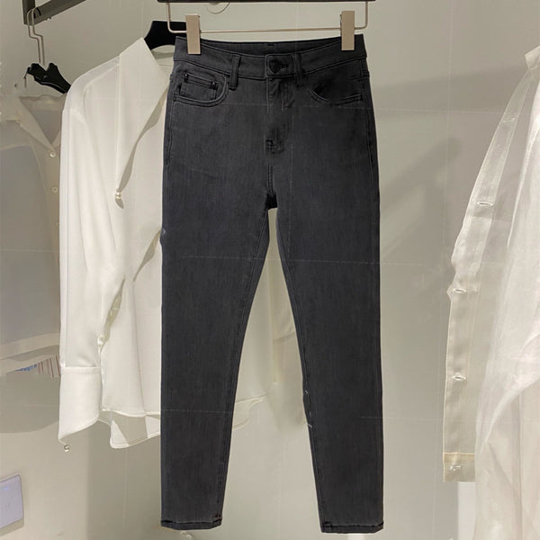 Pantalones Denim Cintura Alta Stretch Icy Silk - Corte Recto