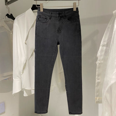 Pantalones Denim Cintura Alta Stretch Icy Silk - Corte Recto
