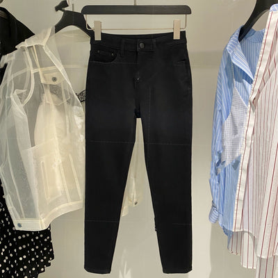 Pantalones Denim Cintura Alta Stretch Icy Silk - Corte Recto - Image 4