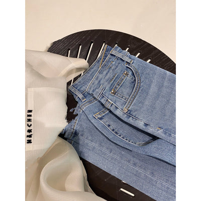 Pantalones Denim Cintura Alta Stretch Icy Silk - Corte Recto - Image 5