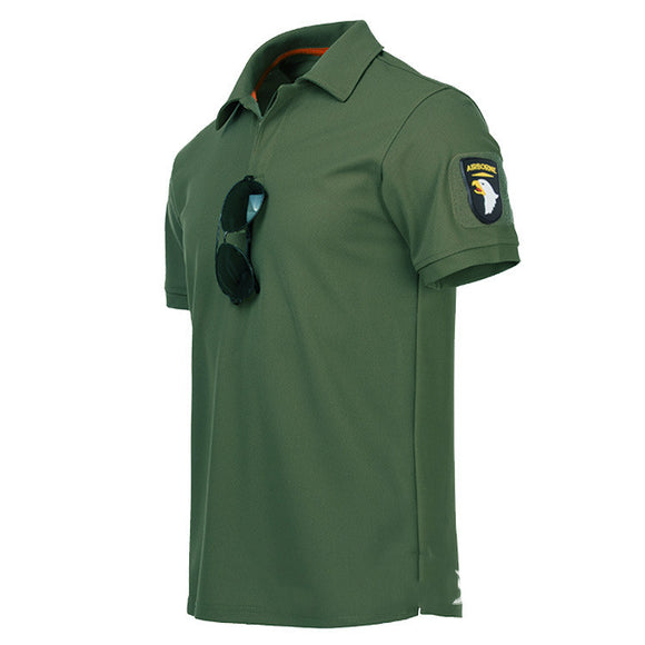 Polo Tático Militar Masculino - Camiseta Manga Curta Estilo Forças Especiais