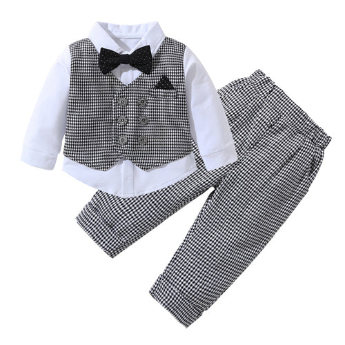 Traje Caballero de Manga Larga para Bebé - Primavera y Otoño