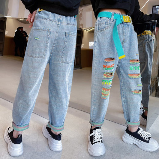 Pantalones Vaqueros Estilo Occidental para Niñas - Image 11