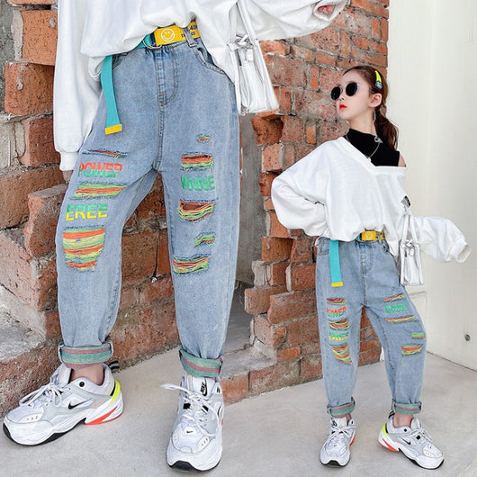 Pantalones Vaqueros Estilo Occidental para Niñas - Image 5