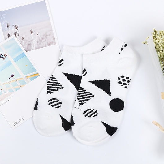 Calcetines Estampados Gato Blanco y Negro - Diseño Náutico - Image 7