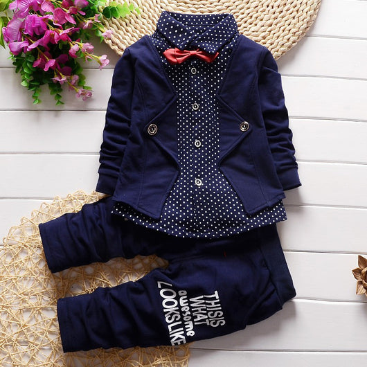 Conjunto Infantil de 3 Piezas: Chaqueta y Pantalón Largo con Estampado de Casa - Image 9