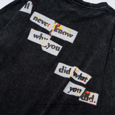 Camiseta Manga Larga Estampado Letras Vintage Primavera - Image 10