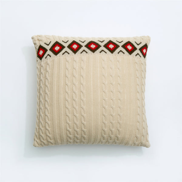 Funda de Cojín Nórdica de Punto Acolchada - Image 4