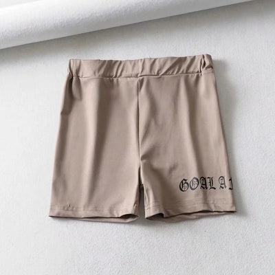 Shorts Deportivos Cintura Alta Elásticos para Mujer Fit Casual - Image 3