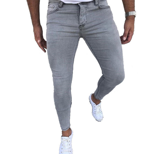 Jeans Slim Fit Casual de Color Liso - Image 2