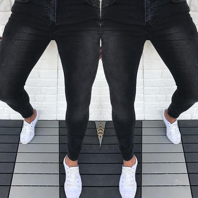 Jeans Slim Fit Casual de Color Liso - Image 5