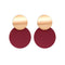 New Korean Statement Round Earrings For Women Geometric Dorado Shell Fluff Dangle Drop Earrings Brincos 2020 Fashion Jewelry D