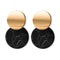New Korean Statement Round Earrings For Women Geometric Dorado Shell Fluff Dangle Drop Earrings Brincos 2020 Fashion Jewelry B